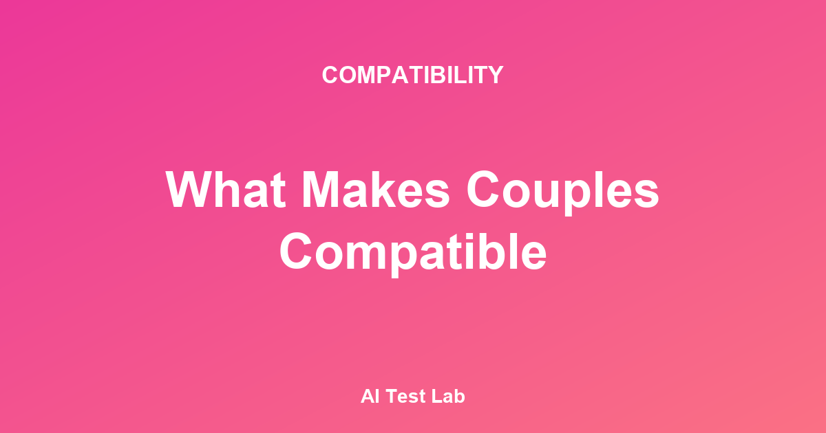 Visualización de la psicología de las parejas compatibles